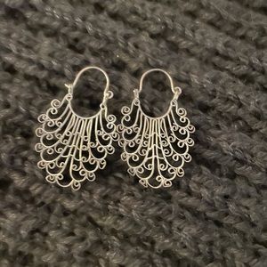 Silver earrings